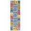 Tapis bleu / beige / rose Highsmith-1305767191