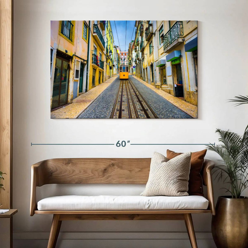 Mehar Lisbon Tram Transportation, 32" H x 48" W