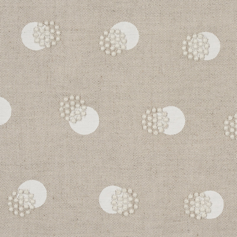 Tissu de broderie Taylor, Ivoire / brun