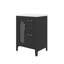 Meuble-lavabo 24 po avec tablette intérieure réglable 2 tiroirs et une porte-1111365629