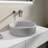15'' Concrete Round Modern Gray Bathroom Sink