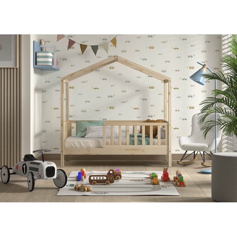 Junior Kids Bed, 70 x 140cm, Brown