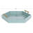 Norvan Hexagon Decorative Tray with Metal Handles-1797951140