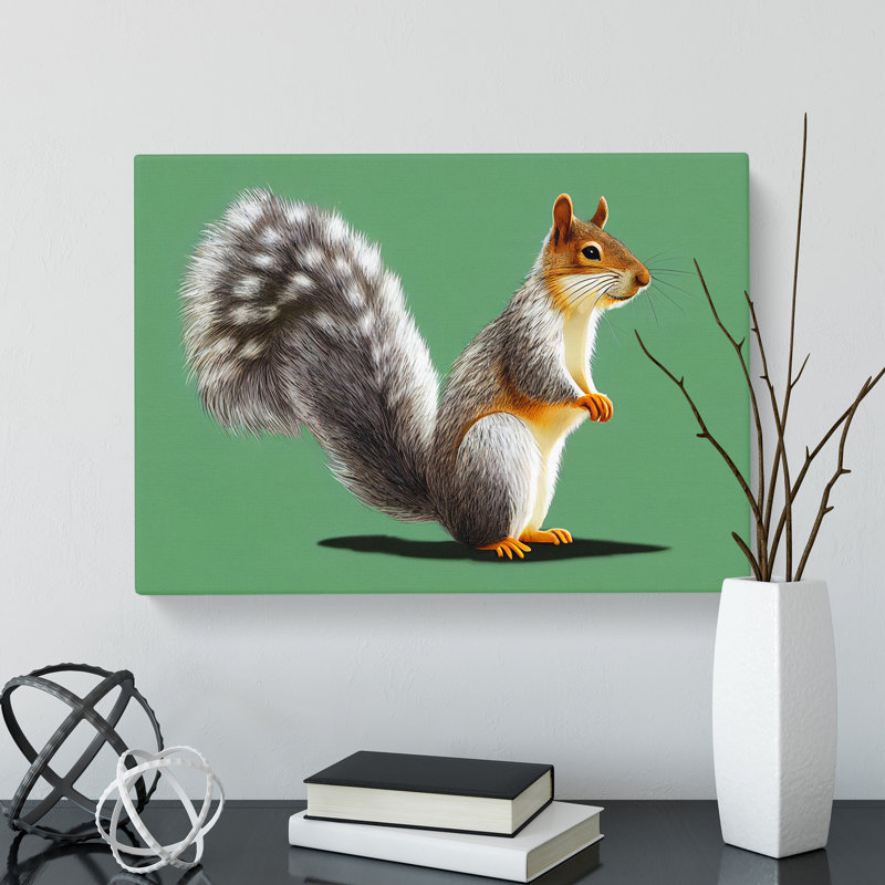 Beauteous Squirrel - Wrapped Canvas Print, 35cm H x 50cm W x 3cm D