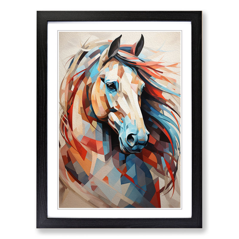 Horse Geometric - Framed Print