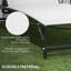 Chaises longues de jardin 2 pièces, blanc crème - 5 dossiers réglables, roues, sans danger pour l'eau pour la terrasse, la plage, chaises de bronzage de piscine avec roues et angles, cour, piscine,