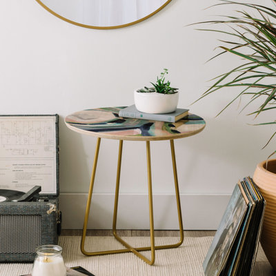 Solid Wood Top End Table