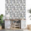 Papier peint bleu Nook Book-1040219699