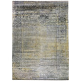 Gray Alchemy Traditional Silk Rug - 8'7" x 12'4"