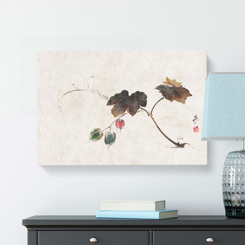 Leaves by Shibata Zeshin - Wrapped Canvas, 35cm H x 50cm W x 3cm D