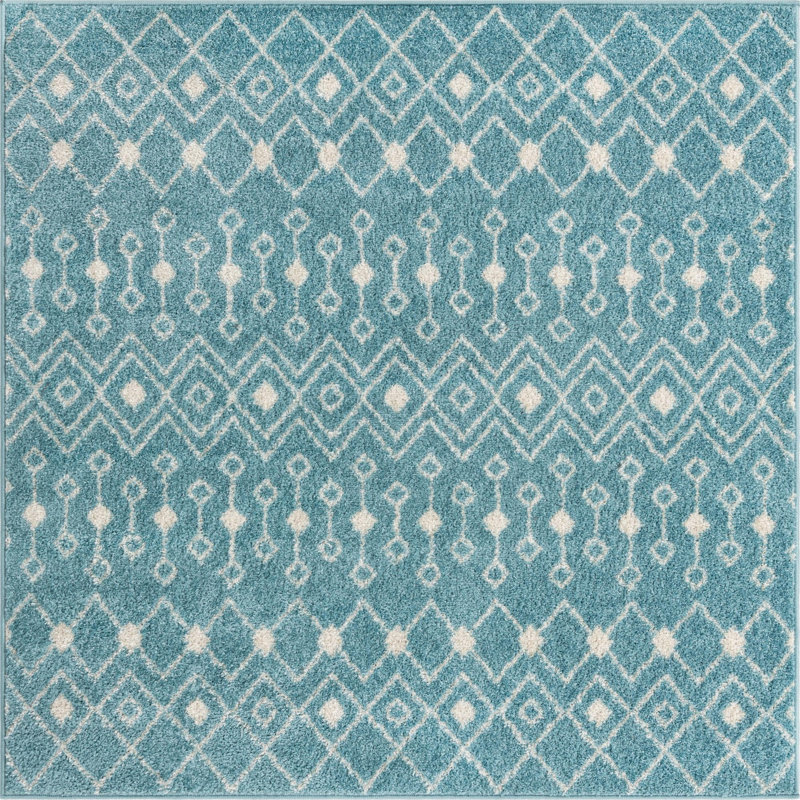 Abstract Indoor Rug, Square 5'3"