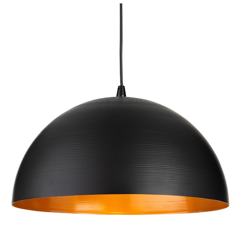 1 - Light Black Dome Pendant