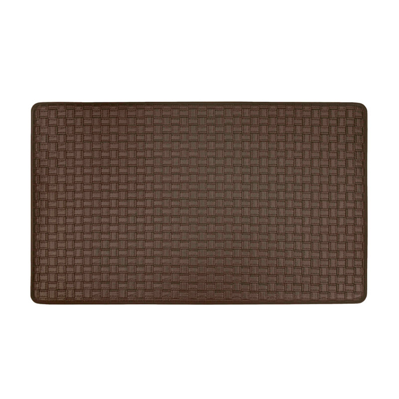 Tapis tissé gaufré anti-fatigue, Espresso, Rectangle 1 pi 6 po x 2 pi 6 po