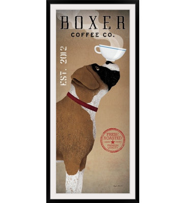 «Boxer Coffee Co. v.2» par Ryan Fowler, affiche vintage