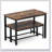 Dining Table Set, Bar Table with 2 Dining Benches, Kitchen Table Counter with Chairs