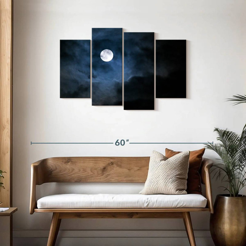 Oberle majestueux pleine lune, H 27 po x l 43 po