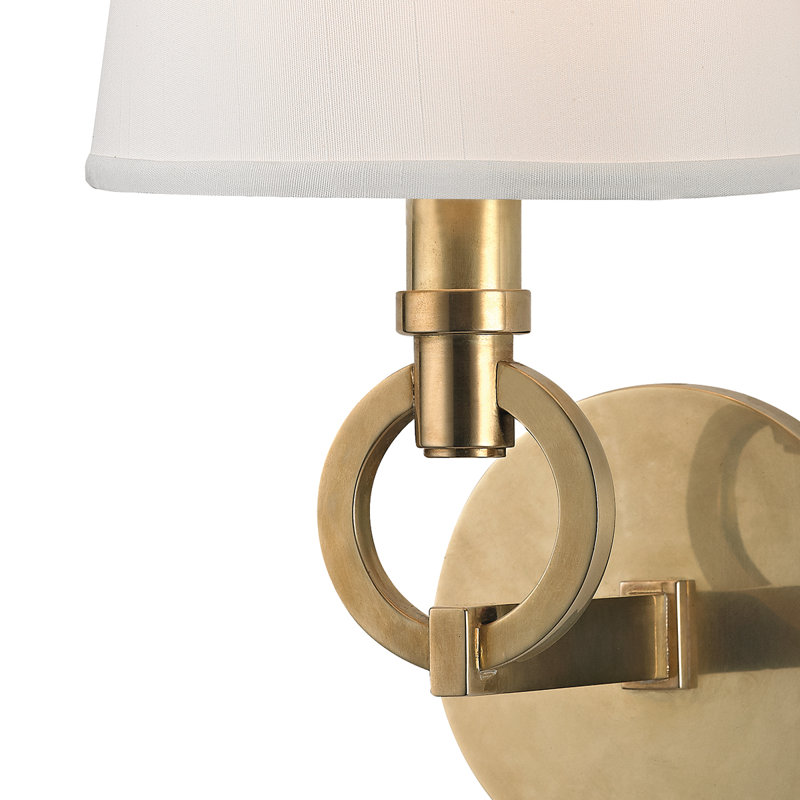 Malibu 1 - Light Flush Mounted Sconce, Aged Brass