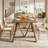 63" Farmhouse Dining Table For 4-6, Rectangular Wooden Kitchen Table For Dining Room
