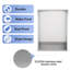 Niche de douche de salle de bain l 21 po x H 13 po, niche murale rectangulaire en acier inoxydable, nickel brossé-125951338
