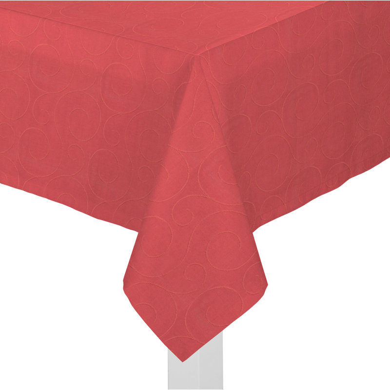 Marreco Rectangle Floral Tablecloth, 130cm W x 160cm L, Red