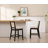 Rustic-Chic Counter Stools With Wicker Backrests And Wide Seats For Kitchen Islands And Bar Counters Set Of 2-1081513659