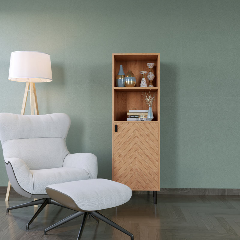 Nathainel Metal 1 - Door Standard Accent Cabinet