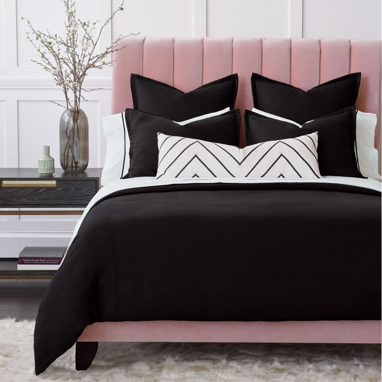 Resort Linen Program Modern & Contemporary 100% Linen Baffle Box Stitch Solid Colour Comforter