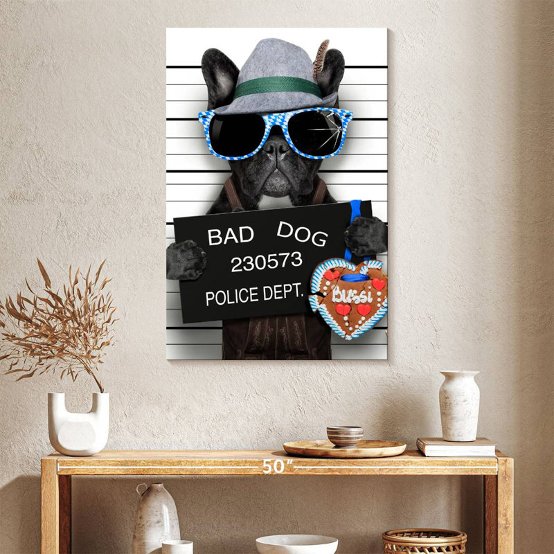 Bouledogue français Brampt Bad, H 39 po x l 26 po