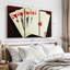 «Royal Flush», 3 pièces sur toile-98562239