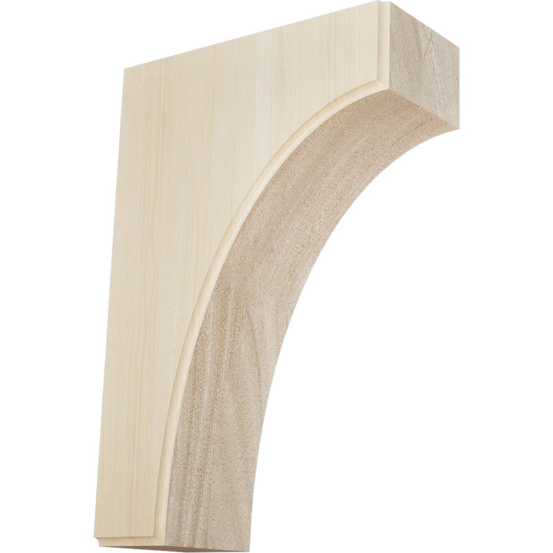 Support de H 8 po x l 1 3/4 po x P 6 po, Hévéa, H 10 po x l 5,25 po x P 6 po