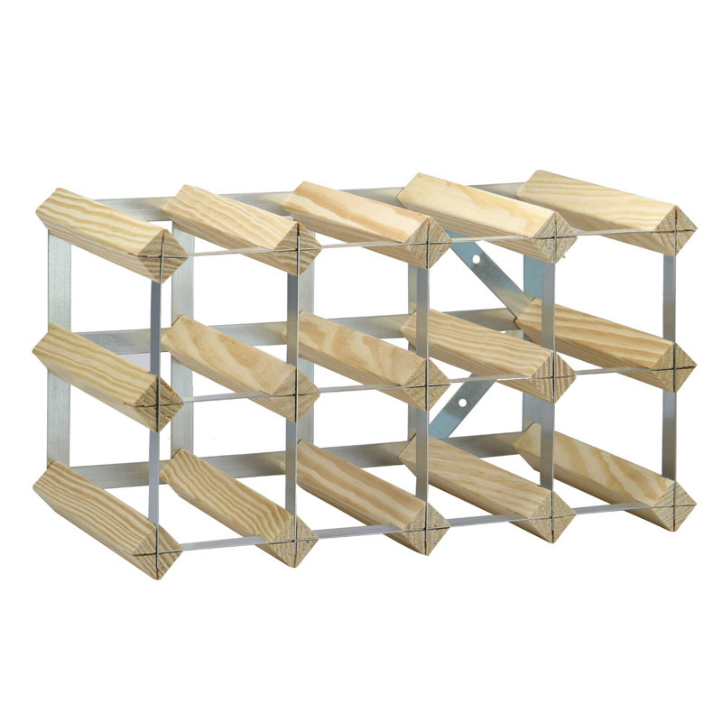 Kenly Tabletop Wine Bottle Rack Brown