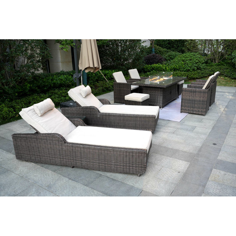 8 - Person Patio Conversation Set with Cushions