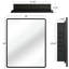 Armoire à miroir en métal à fixation murale ou encastrée-2143058335