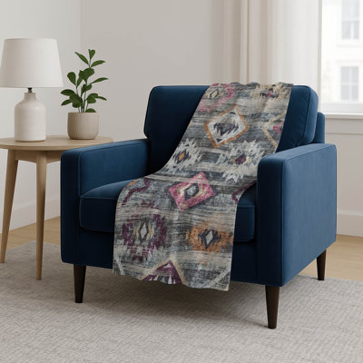 Addison Machine Washable Sherpa ASB836 Southwest Throw Blanket