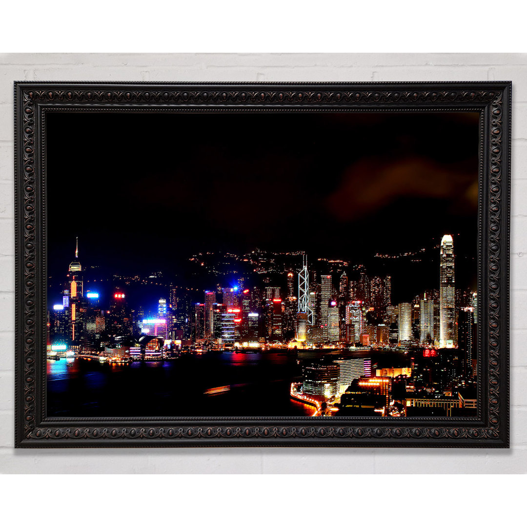 Gerahmtes Wandbild Hong Kong Reflections