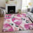 Machine Washable Indoor/Outdoor Colman ACN2132 Floral Rug-759407790