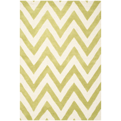 Sanyla Hand Tufted Wool Chevron Rug