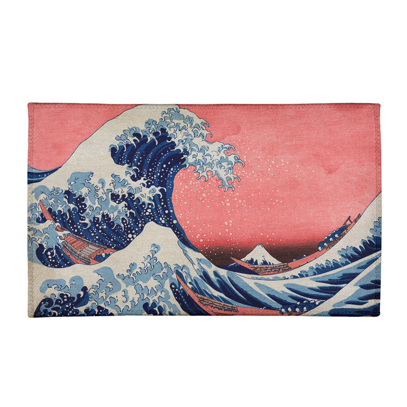 Tapis de la zone rouge superbe wave, Rectangle 3 pi x 5 pi