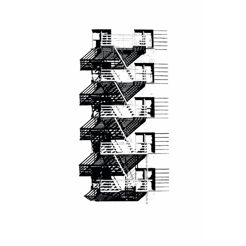 NYC In Pure B&W VIII - Wrapped Canvas Print, 46cm H x 30cm W x 3.8cm D
