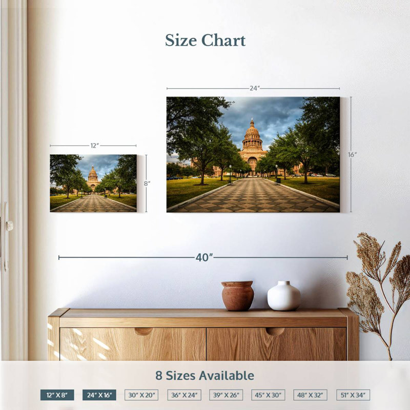 Ravi, Texas State Capitol, H 16 po x l 24 po