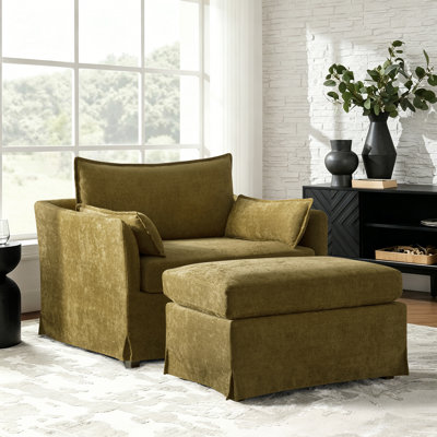 Fauteuil avec repose-pieds Roberta