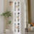 White 3-Tier Corner Storage Bins Stackable Multipurpose Storage Organiser Cabinet