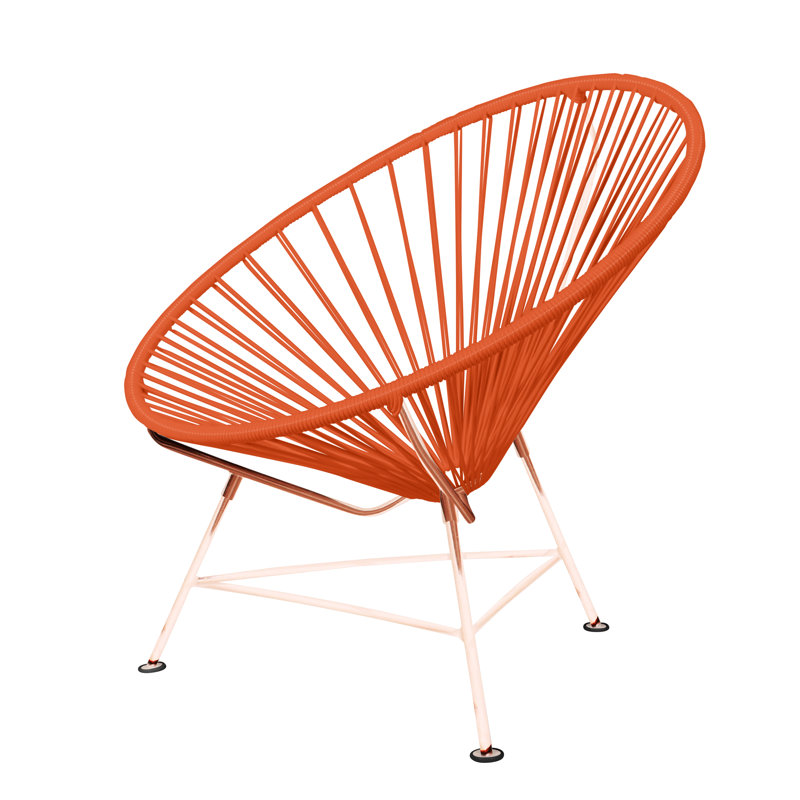 Innit Indoor Handmade Lounge Chair, Orange/Copper