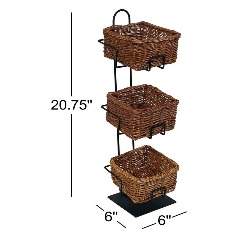 Mobile Merchandisers Wicker Decorative Basket