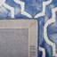 Tapis bleu / ivoire en laine touffeté à la main Deschamps-1897912899