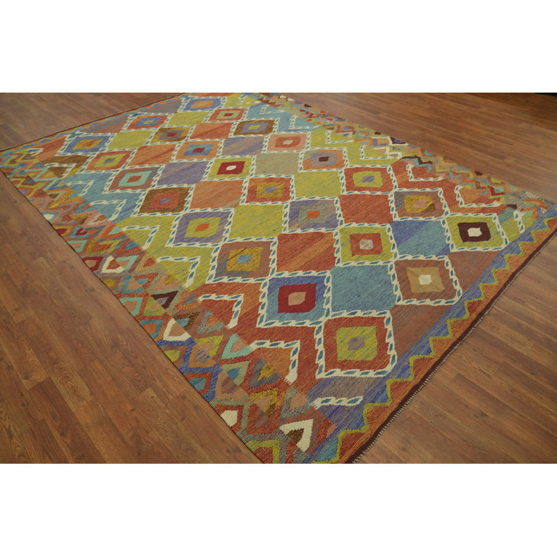 Geometric Kilim Oriental Area Rug 7x10