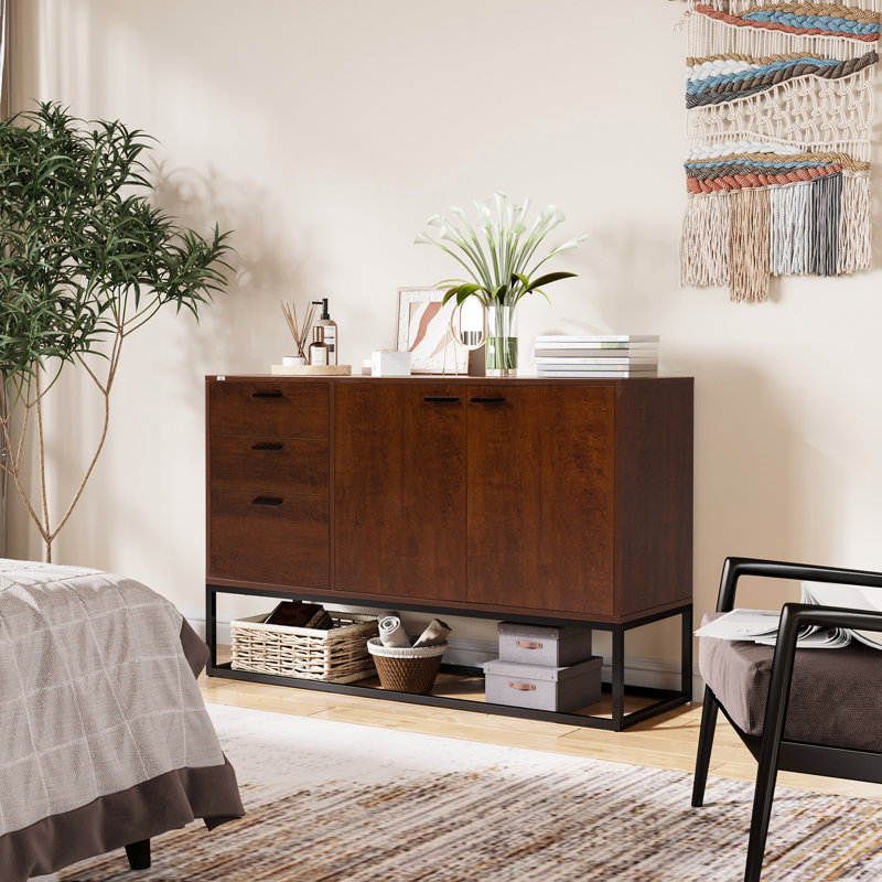 Table buffet à 3 tiroirs de 47,25 po de largeur