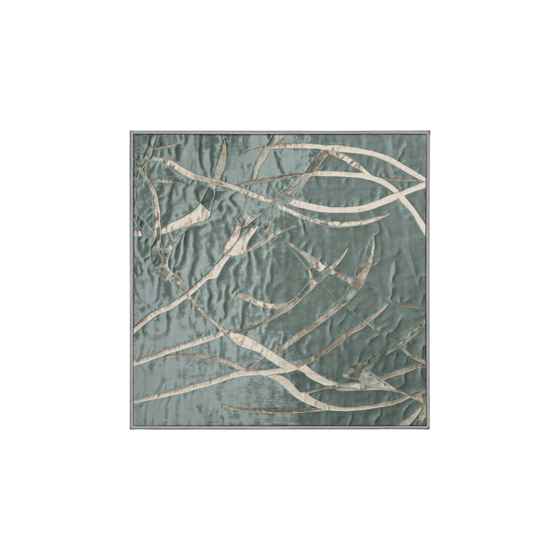 Machine Washable Gray Area Rug, Square 8'