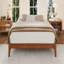 Base de lit plateforme 12 po en bois de bambou sec pleine grandeur, avec support en lattes de bois, aucun sommier requis, assemblage facile-1352536156-1352536157