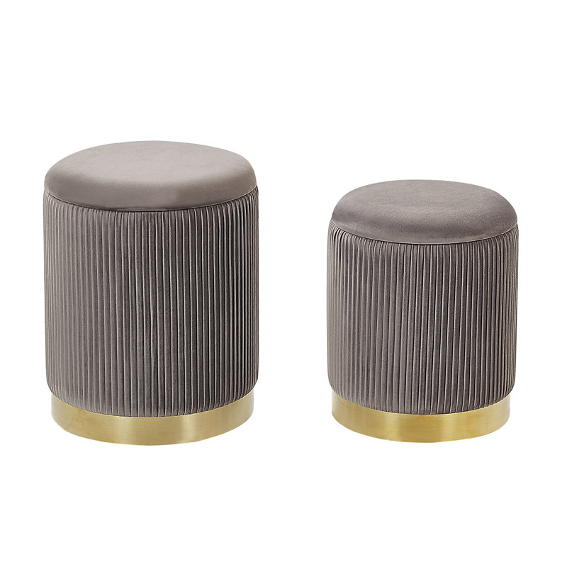 Manufactured Wood Accent Stool, Grey